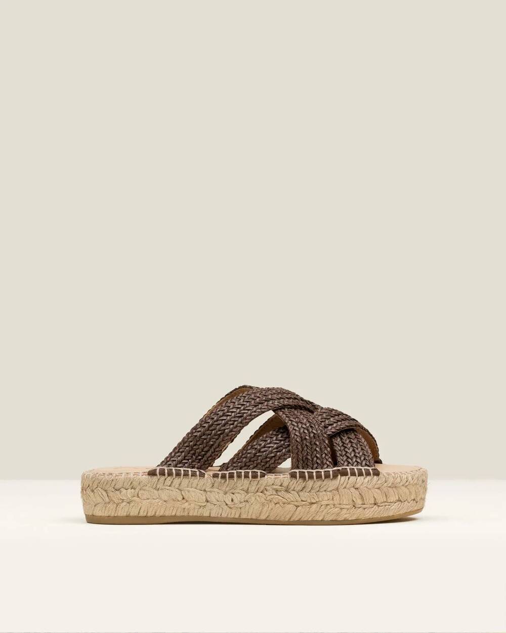 NEW GAIMO women's dsan flat espadrilles in mocha